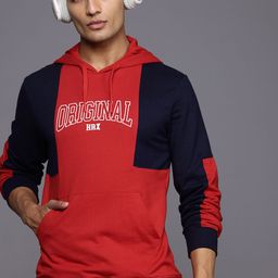 HRX by Hrithik Roshan Colourblocked Hooded Sweatshirt-picture-5