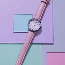 Sonata Women Poze Embellished Dial & Straps Analogue Watch SP80084SL01W-22