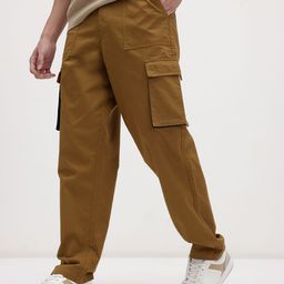 The Roadster Life Co. Men Mid-Rise Pure Cotton Relaxed Fit Cargos-image-70