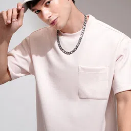 HIGHLANDER Men Self Design Round Neck Relaxed Fit T-shirt-image-90