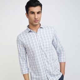 Park Avenue Men Pure Cotton Slim Fit Checked Casual Shirt-image-48