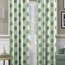 Aura Green Set of 2 Ethnic Motifs Long Door Curtain-image-28
