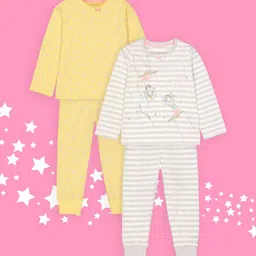 mothercare Girls Pack of 2 Nightsuits-picture-53