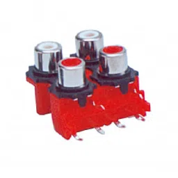 MX 4 Way RCA Female Socket Connector PCB Mounting (MX-1259)-4