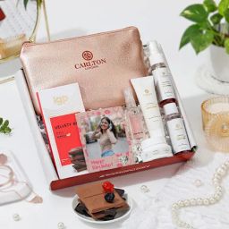 Personalized Rose Gold Luminousness Birthday Hamper-32