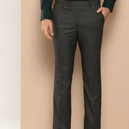 INVICTUS Men Micro Checked Formal Trousers-picture-4