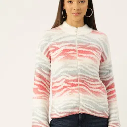 Madame Abstract Woven Design Cardigan-picture-13