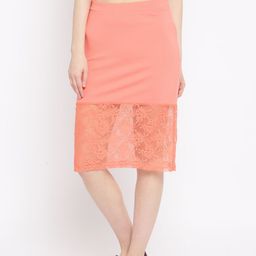Jealous 21 Coral Pink Pencil Skirt-image-95