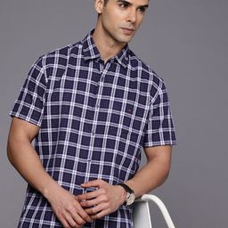 Louis Philippe Sport Slim Fit Checked Casual Shirt-image-43