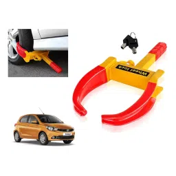 Auto Pearl Claw Type Adjustable Anti Theft Wheel Clamp Lock for Tata Tiago 1.05 Revotorq XT Option-8
