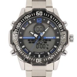 WEIDE Men Silver-Toned Analogue and Digital Watch WH6105-image-5