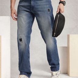 WROGN Men Anti Fit Low Distress Light Fade Stretchable Jeans-picture-16