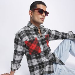 Kook N Keech 90's Revival Checked Flannel Shirt-image-75