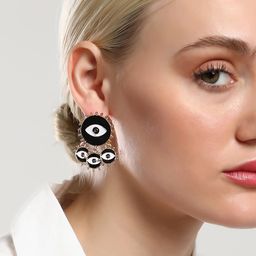 SOHI Gold-Plated The Malocchio Contemporary Drop Earrings-90