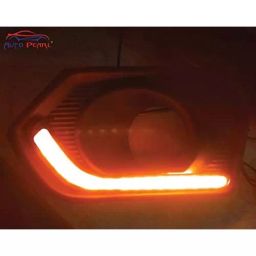 Auto Pearl DRL Indicator with Fog Lamp Cover Compatible For Maruti Suzuki Swift Dzire 2017 (Set of 2) image 3