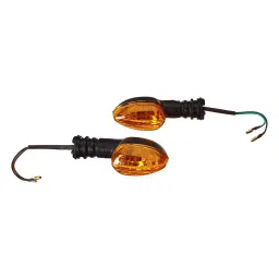 Uno Minda TD-5050 Amber Lens Blinker Lamp Assembly Front LH/RH for Yamaha FZ (Set of 2 Pcs)-image-20
