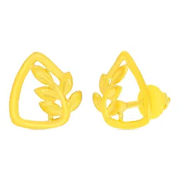 WHP JEWELLERS Blooming Triangle 22 KT Earring For Women.-picture-7