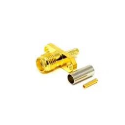 Trade Hub SMA Female 2 Hole Flange Connector Female Straight Crimp Type Coaxial Cable-image-18