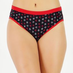 GOTO Pack Of 2 Printed Mid Rise Hipster -Briefs nylon lycraPrint outer elastic Black Blue image 2