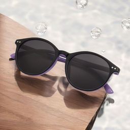 Ted Smith Unisex Round Sunglasses with Polarised and UV Protected Lens-31