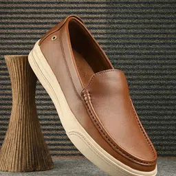 Egoss Men Leather Loafers-image-68