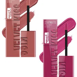 Ramp Walk Velvet Kiss Set Of 2 Waterproof Liquid Lipstick - 3.5 ml Each - 5 - 8-image-28
