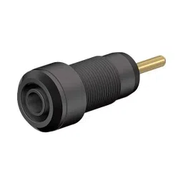 Staubli SOCKET, 2.0MM, SAFETY, BLACK/RED, PK4, 65.3304-21 + 65.3304-22 (Pack of 4)-11