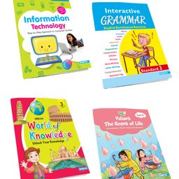 Self Enhancement Student Workbooks Grade 3 Computer Grammar World of Knowledge Value Education Set of 4 - English-16