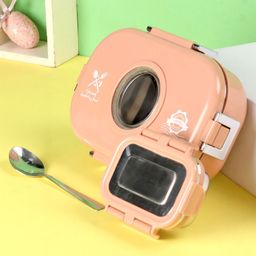Jaypee Submarine Lunch box With Steel and SS Removable Container (Color and Print may vary)-image-31