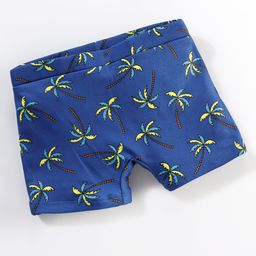 Babyhug Swimming Trunk Palm Tree Print - Blue-image-27