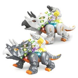 NEGOCIO Dinosaur Gear Toys with Dynamic Light and Sound, Toy for Kids - PACK OF 1 - COLOR MAY VARY-5