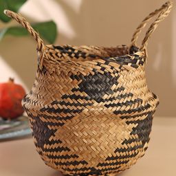 HABEREINDIA Basket For Storage | Storage Box And Organiser | Basket | Storage | Storage Basket - Black & Beige-image-43
