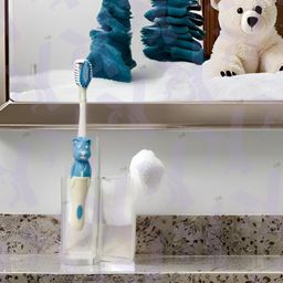 Yunicorn Max Kids Super Soft Bristles Stylish Bear Toothbrush with Protective Lid Cover - Colour may vary-image-44