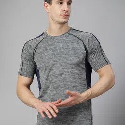 HRX by Hrithik Roshan Men Colourblocked Round Neck Regular Fit Gym Sports T-shirt-picture-46