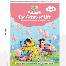 jolly kids Self Enhancement Student Workbooks Grade 3 Computer Grammar World of Knowledge Value Education Set of 4 - English image 2