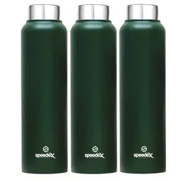 Speedex Olive Green Set of 3 Stainless Steel Colourblocked Water Bottle-picture-5