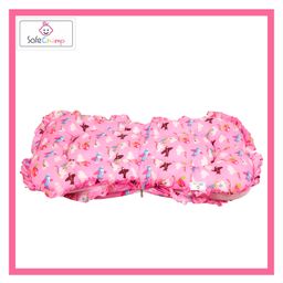SafeChamp Skyler Jumbo Extra Large Bedding Set with Mosquito Net And Pillow - Pink image 4