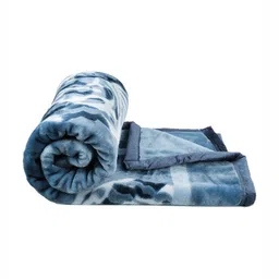 VAS COLLECTIONS Blue & Grey Heavy Winter 500 GSM Single Bed Blanket-image-90