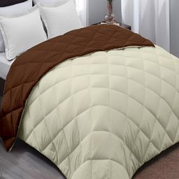 tundwal's Beige & Black Heavy Winter 210 GSM Double Bed Comforter-image-8