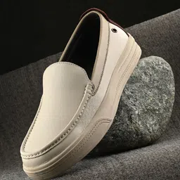 Egoss Men Colour blocked Leather Casual Loafers-image-98
