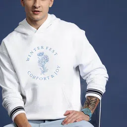 Mast & Harbour Printed Hooded Sweatshirt-picture-36