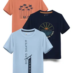HELLCAT Boys Typography 3 Printed T-shirt-57