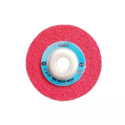 Yuri Non Woven Wheel 100 mm (4 inch), 16 mm Thickness U5 Red-32