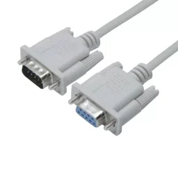 LOTA DB9 RS232 Serial Extension Cable 9-Pin Male to 9-Pin Female Grey 1.5 m, MST-1242-LT-24