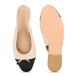 Styli Colourblocked Block Sandals with Bows image 4