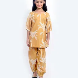 TILISM Girls Printed Pure Cotton Kurta With Salwar-image-87