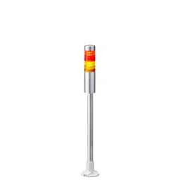 Patlite LR4 Series Coloured Signal Tower 2 Lights 24 V DC Pole Mount, LR4-202PJNU-RY-picture-18