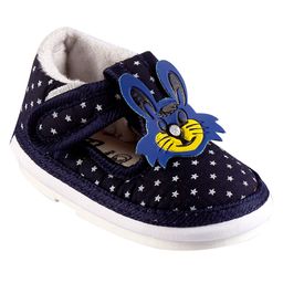Chiu Star Printed Animal Applique Detailed Velcro Closure Booties - Blue-image-85