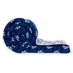 Divine Casa Microfibre  Single Comforter - Blue & White-image-18