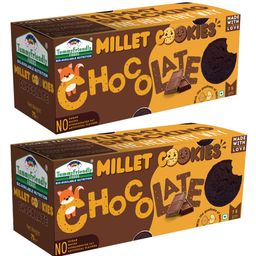 Tummy Friendly Foods Millet Cookies - Chocolate - Pack of 2 - 75g each. Healthy Ragi Biscuits, snacks for Baby, Kids & Adults-image-94